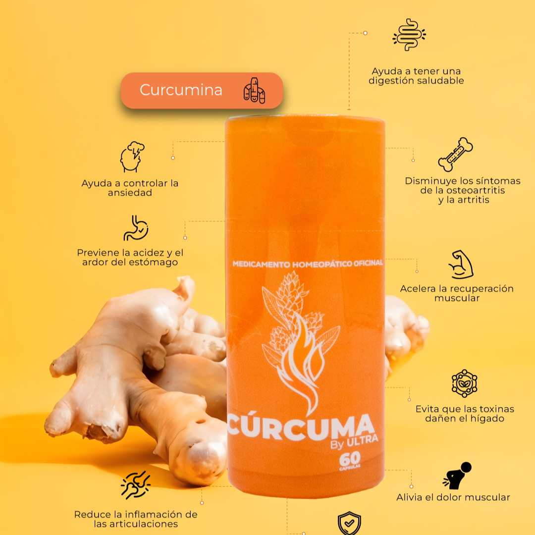 Cúrcuma By Ultra X 60 Capsulas